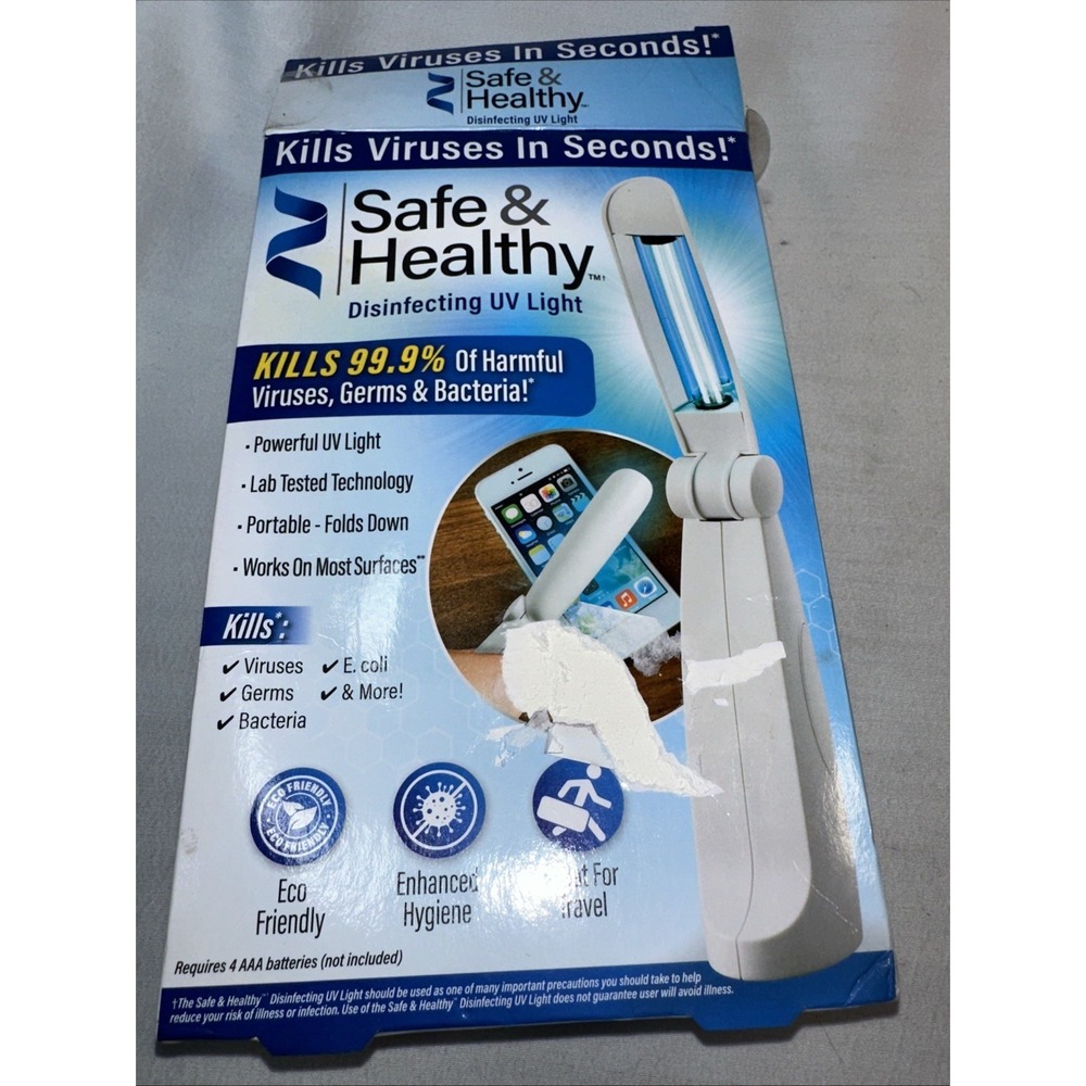 Virus Killer Blue Light Wand As Seen On TV Portable NIB